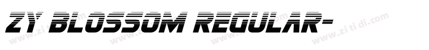 ZY Blossom Regular字体转换